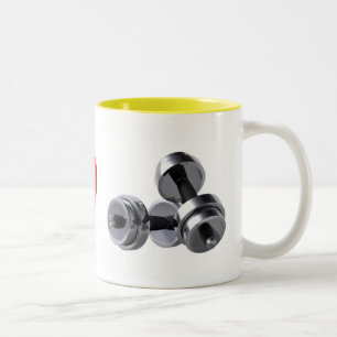 Caneca De Café Em Dois Tons Eu amo elaborar