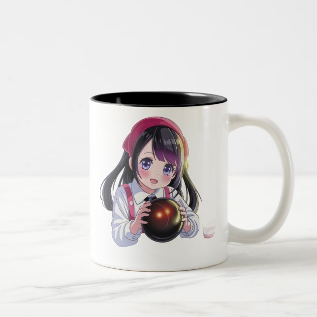 Caneca De Café Em Dois Tons Eu amo jogar  (Direita)