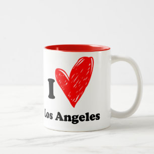 Caneca De Café Em Dois Tons Eu amo Los Angeles