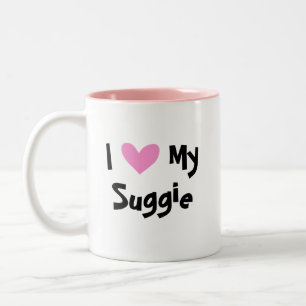 Caneca De Café Em Dois Tons Eu Amo Meu Sugar Glider
