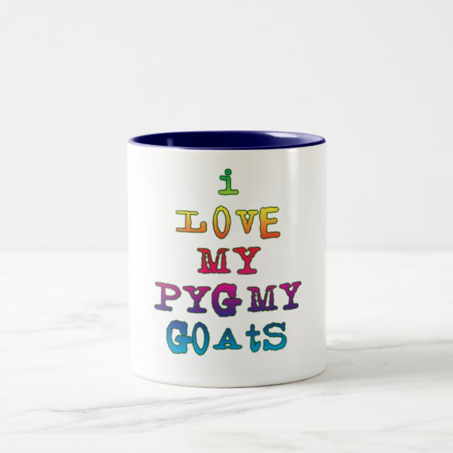 Caneca De Café Em Dois Tons Eu Amo Meus Cabos Pigmeus (Centro)