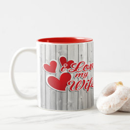 Caneca De Café Em Dois Tons Eu Amo Minha Esposa