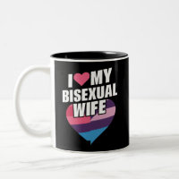 Eu Amo Minha Esposa Bissexual Orgulho Bi Bandeira