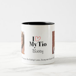 Caneca De Café Em Dois Tons Eu Amo Minha Mug Personalizada De Fotografia Tio 2