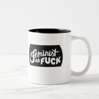 Caneca De Café Em Dois Tons Eu amo o feminismo