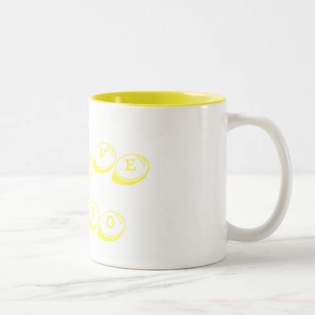 Caneca De Café Em Dois Tons Eu amo o nino (Direita)