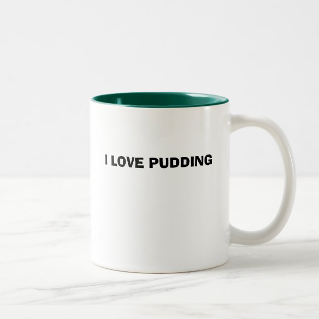 CANECA DE CAFÉ EM DOIS TONS EU AMO O PUDIM (Direita)