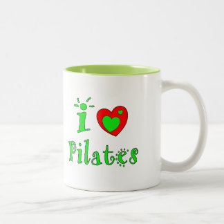 Caneca De Café Em Dois Tons Eu Amo Pilatos - Mugs De Café Personalizados