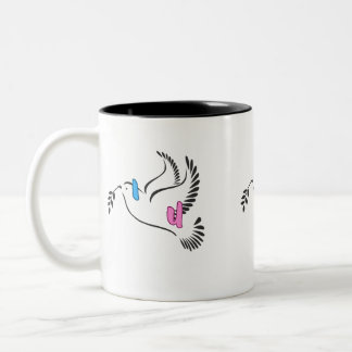 Caneca De Café Em Dois Tons Eu Amo-Te Presente Para Ti