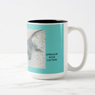 CANECA DE CAFÉ EM DOIS TONS "EU... ANTES DO CAFÉ" HUMOROSO MACHO DE CAFÉ