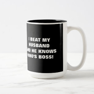 CANECA DE CAFÉ EM DOIS TONS EU BATI MEU MARIDO