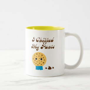 Caneca De Café Em Dois Tons Eu Calça As Calças Chip Cookie