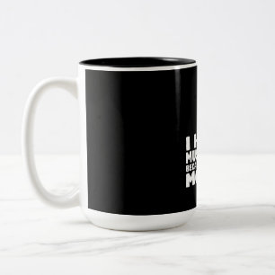 Caneca De Café Em Dois Tons Eu Cato Cogumelos Porque Não Tenho Céus