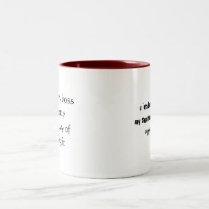 Caneca De Café Em Dois Tons eu "deio" meu chefe
