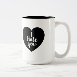 Caneca De Café Em Dois Tons Eu deio-o coração