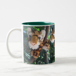 Caneca De Café Em Dois Tons Eu estarei aí! Equipe de salvamento de BRINCO LEOP