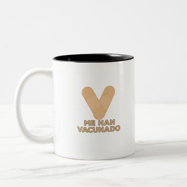 Caneca De Café Em Dois Tons Eu fui vacinado (Esquerda)