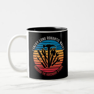 Caneca De Café Em Dois Tons Eu Gosto de Longos Passeios Românticos Pelo Hardwa
