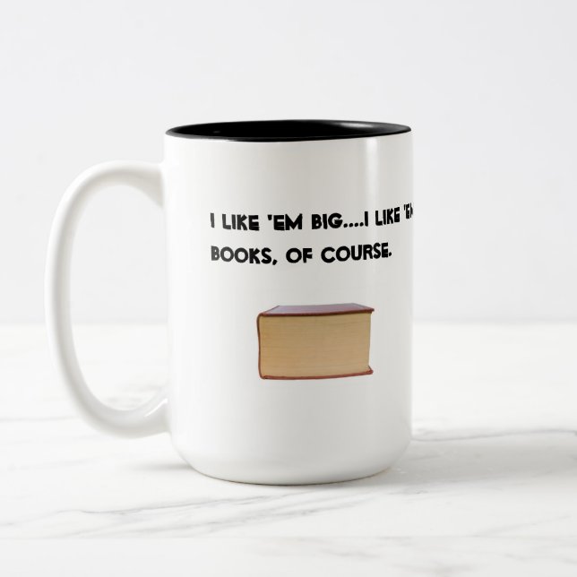 Caneca De Café Em Dois Tons Eu Gosto Deles. (Esquerda)