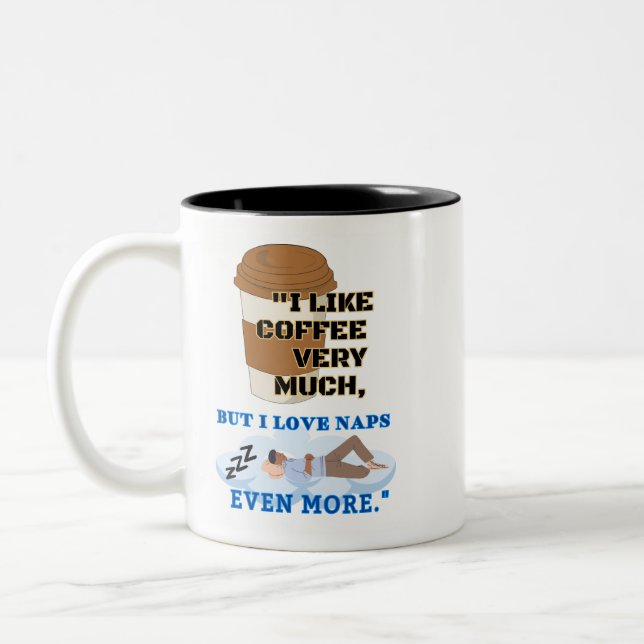 CANECA DE CAFÉ EM DOIS TONS EU GOSTO MUITO DE CAFÉ (Esquerda)