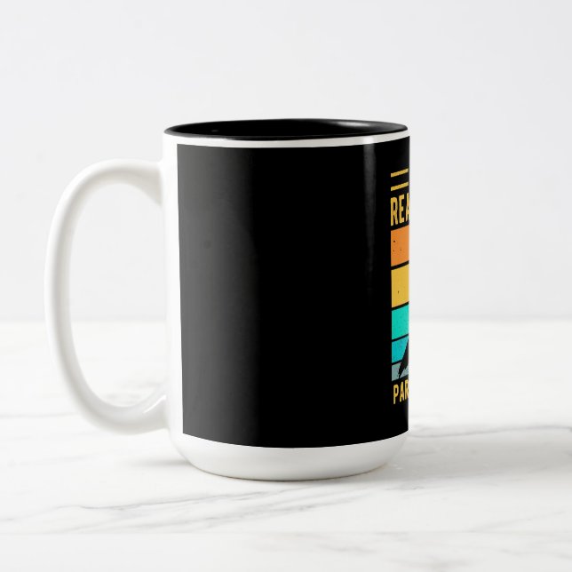 Caneca De Café Em Dois Tons Eu Gosto Muito De Papagaios (Esquerda)