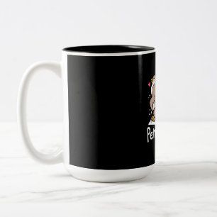 Caneca De Café Em Dois Tons Eu Gosto Muito De Pinguins.