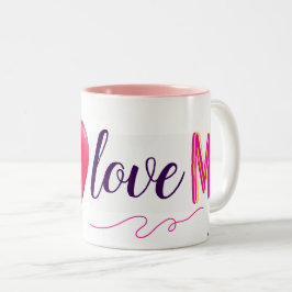 Caneca De Café Em Dois Tons Eu me amo elegante