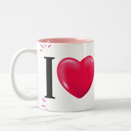 Caneca De Café Em Dois Tons Eu me amo elegante