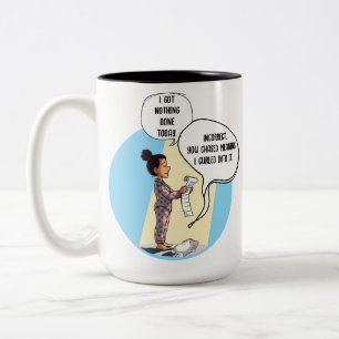Caneca De Café Em Dois Tons Eu Não Fiz Nada Hoje Humor de Gato