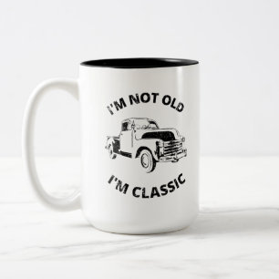 Caneca De Café Em Dois Tons Eu não sou velho, sou clássico de café mug