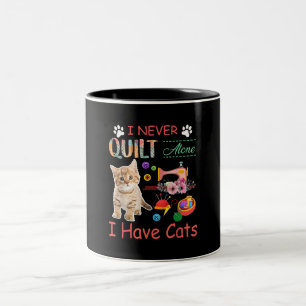Caneca De Café Em Dois Tons Eu Nunca Me Inclino Sozinho Eu Tenho Gatos Sensíve