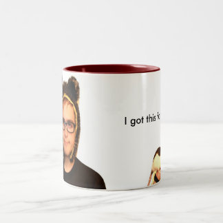 Caneca De Café Em Dois Tons Eu obtive este para você