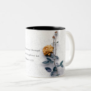 Caneca De Café Em Dois Tons Eu Posso Fazer Todas As Coisas Mug