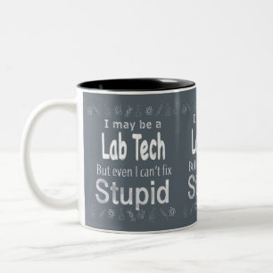 Caneca De Café Em Dois Tons Eu posso ser uma tecnologia do laboratório