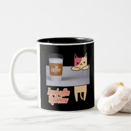 Caneca De Café Em Dois Tons Eu Preciso de Café Agora Mesmo| Os melhores presen