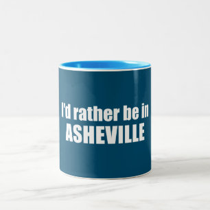 Caneca De Café Em Dois Tons Eu Preferencialmente Em Asheville, Carolina do Nor