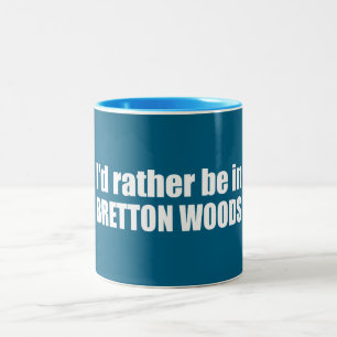 Caneca De Café Em Dois Tons Eu Preferencialmente Em Bretton Woods