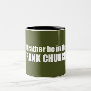Caneca De Café Em Dois Tons Eu Preferencialmente Estar Na Igreja Frank