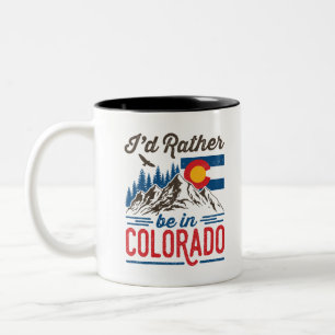 Caneca De Café Em Dois Tons Eu Preferencialmente no Colorado