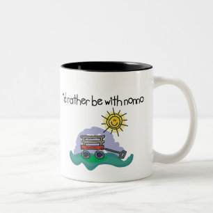 Caneca De Café Em Dois Tons Eu preferencialmente seria com Nonno