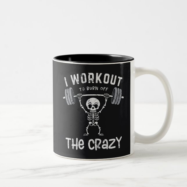 Caneca De Café Em Dois Tons Eu Pretendo Queimar A Louca (Direita)