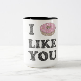 Caneca De Café Em Dois Tons Eu rosquinha gosto de você