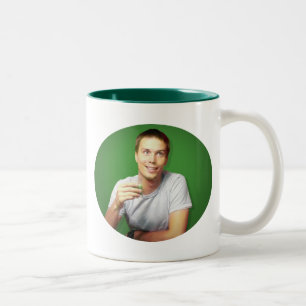 Caneca De Café Em Dois Tons "Eu sei que é verde… "