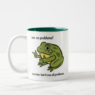 Caneca De Café Em Dois Tons Eu Sem Problemas Narrador Mas Foi Tudo Problemo