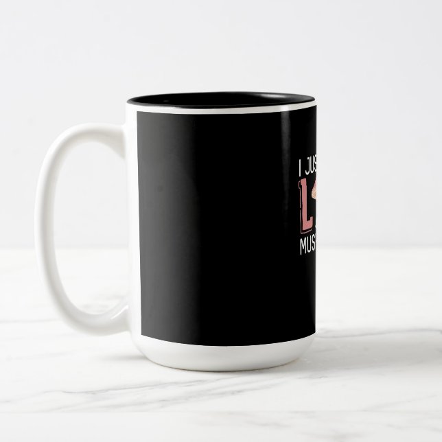 Caneca De Café Em Dois Tons Eu Só Apanhei Cogumelos De Amor (Esquerda)