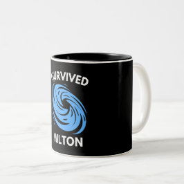 Caneca De Café Em Dois Tons Eu Sobrevivi ao Furacão Milton