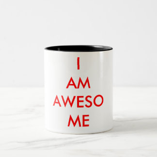 Caneca De Café Em Dois Tons EU SOU caneca IMPRESSIONANTE do café