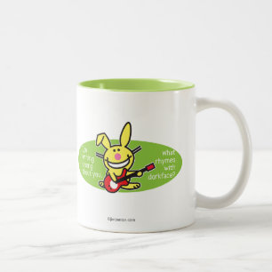 Caneca De Café Em Dois Tons Eu sou escrevendo uma canção