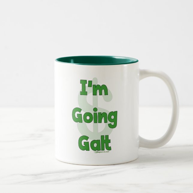 Caneca De Café Em Dois Tons Eu sou Galt indo (Direita)