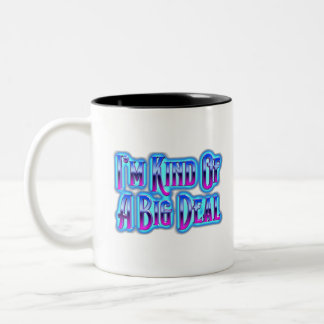 Caneca De Café Em Dois Tons Eu Sou Meio Uma Grande Coisa